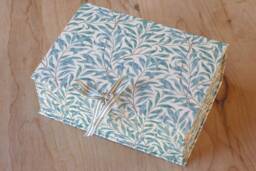 William Morris Stationery Box Handmade Office Storage in Willow Green - thumbnail 1