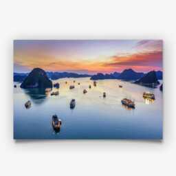 Ha Long Bay Photography Print, Vietnam Coastal Wall Art Poster, Seaside Travel Decor - thumbnail 3