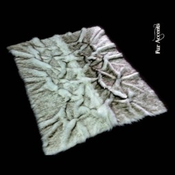 "Faux Fur Area Rug - ""Roots" - thumbnail 2