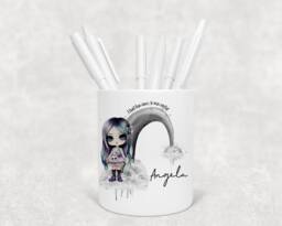 "Personalised Zombie Girl Pencil Pot - ""I Had Fun Once" - thumbnail 1