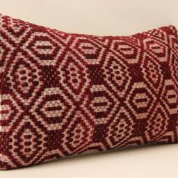 Throw Textile Pillow 12x20 Inches - 30x50 cm Anatolian Kelim Turkish Pillow Kilim Cushion Art Deco Cover Sofa Koef-353 - thumbnail 2