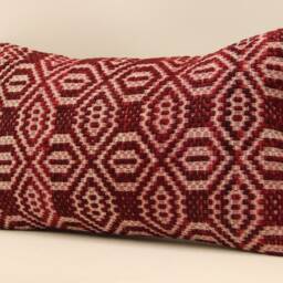 Throw Textile Pillow 12x20 Inches - 30x50 cm Anatolian Kelim Turkish Pillow Kilim Cushion Art Deco Cover Sofa Koef-353 - thumbnail 3