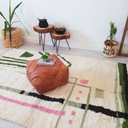 Moroccan Rug, Beni Ourain Berber Area 5.1 Ft X 7.9 - thumbnail 3