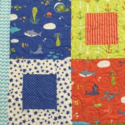 Bartholemeow's Reef Nautical Throw Quilt With Free Pillowcase 16011 T7 - thumbnail 3
