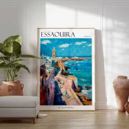 Essaouira Morocco Travel Poster Coastal City Print - thumbnail 2