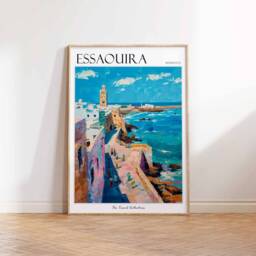 Essaouira Morocco Travel Poster Coastal City Print - thumbnail 3