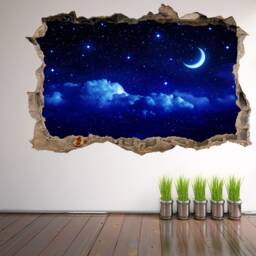 Moon Stars Sky Wall Decal Sticker Mural Poster Print Art Kids Bedroom Home Decor Gr15 - thumbnail 3