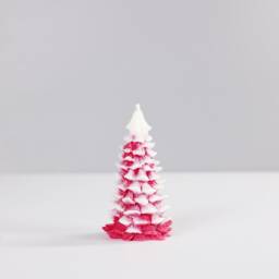 Small Snowy Christmas Tree Candle - thumbnail 2