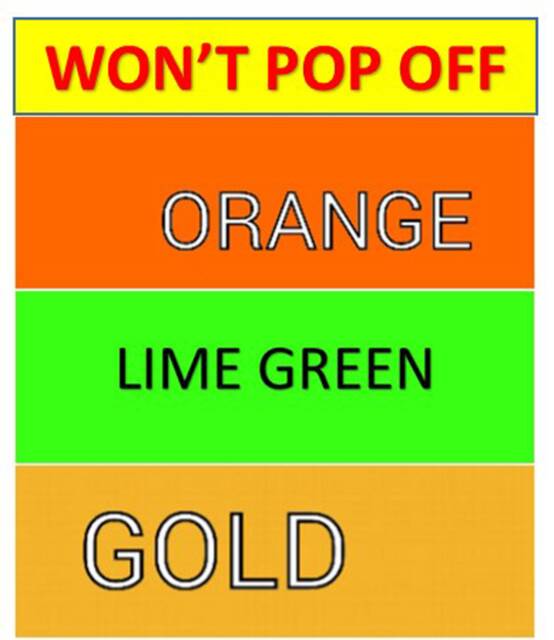 Won't Pop Off Split King/California Sheets Gold, Orange, Lime Green Deep Pocket - image 1