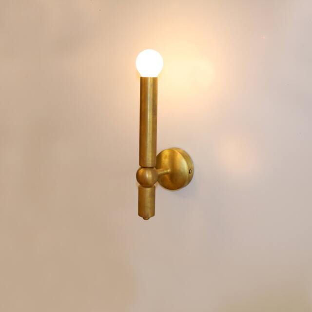 Wall Lighting Brass Candle Lamp Vanity Light Fixture, Art Sconce - Model Ranor Design #536 - image 1