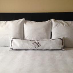 Body Pillow Cover, Monogram Long Personalized Covers, Queen Bedroom Pillows For Couples - thumbnail 2