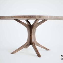 Experience The Best Of 80S With Our Art Deco Round Dining Table - The Perfect Blend Style & Functionality For Your Work From Home - thumbnail 2