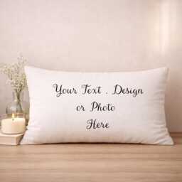 12x20 Pillow Cover, Custom Lumbar Pillowcase, Decorative Cushion Personalized Home Decor, Modern Throw