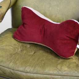 Stylish Reading Bone in Patchwork Style Made Of Corduroy - Filled With Z??rbe Shavings For Relaxed Moments & Restful Sleep Christmas Gift - thumbnail 3