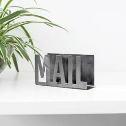 Metal Mail Organizer - Entryway Organizer Work From Home Gift Office Mail Holder Sorter Desk Decor - thumbnail 3