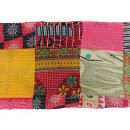 Kantha Quilt Indian Cotton Bedspread Blanket Bedding , Bed Cover, Sofa Throw , Gardern Decor - thumbnail 2