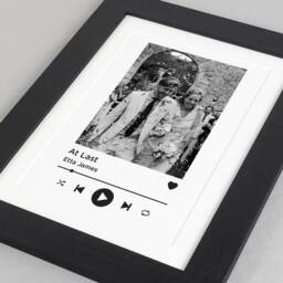 Custom Song Photo Print - Personalised Music Gift First Dance, Wedding, Anniversary, Birthday Present Va066 - thumbnail 3