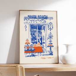 Vienna Caf?? Poster, European Streetfront Art Print - thumbnail 2