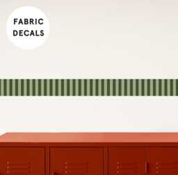 Green Stripe Wallpaper Boarder Removable Wall Sticker - Circus Theme Nursery & Playroom Decor