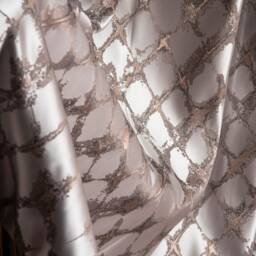 Luxury Striped Curtain Panel Geometric Rose Gold, Gray, Navy Blue - thumbnail 2