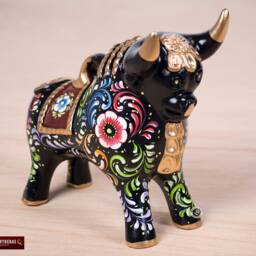 Hand-Painted Pucara Bull 8.5 - thumbnail 2