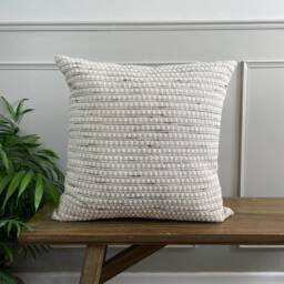 Harlow - Shingle - Gilman Woven Weave Handmade Cushion Cover - The Brunswick Collection - thumbnail 3