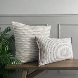 Harlow - Shingle - Gilman Woven Weave Handmade Cushion Cover - The Brunswick Collection - thumbnail 2