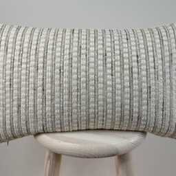 Harlow - Shingle - Gilman Cream Woven Yarn Weave Handmade Cushion Cover - thumbnail 2