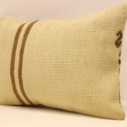 Vintage Turkish Kilim Pillow Accent Sofa Throw Pillows Home Decor 14x20 in - 35x50 cm Boho Pillow Covers Cushion 4Bef-449 - thumbnail 3