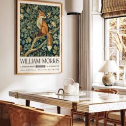 William Morris Fox Art Print, Vintage Exhibition Poster - thumbnail 3