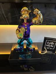Chrome Popeye Sculpture Pop Art Resin Statue - 42cm