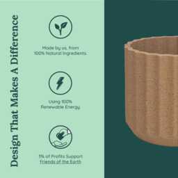 Set Of 3 Eco Planters Geometric Plant Pots, Designed & Made in The UK - thumbnail 3