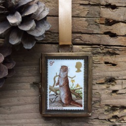 Otter Ornament - Gift Home Decor Stamp Wall Art Picture Charm Love - thumbnail 3