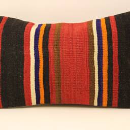 Vintage Turkish Kilim Pillow Throw Pillow Accent Sofa Lumbar Covers 12X20 in - 30 X 50 cm 4Oef-38 - thumbnail 2