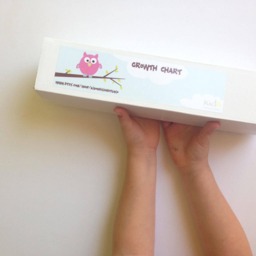 Personalized Lady Bug Canvas Growth Charts, Pink Decor Wall Art For Girls - thumbnail 3