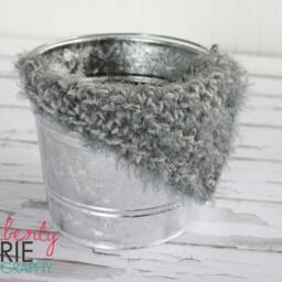 Gray Grey Fur Newborn Baby Blanket Photo Prop - thumbnail 3