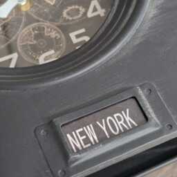 Black World Time Zone Clock, Desk & Mantle Decor - thumbnail 4