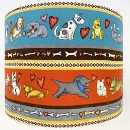 Dog Breed Fabric Lampshade Puppy Pet Light Shade - thumbnail 1