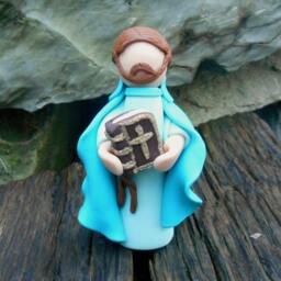 Saint Luke, Gospel Gift, Patron Saint, Luke The Evangelist, Catholic, Apostle, Preacher, Catholic Statue, St. Mark, Confirmation - thumbnail 2