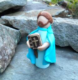 Saint Luke, Gospel Gift, Patron Saint, Luke The Evangelist, Catholic, Apostle, Preacher, Catholic Statue, St. Mark, Confirmation - thumbnail 1