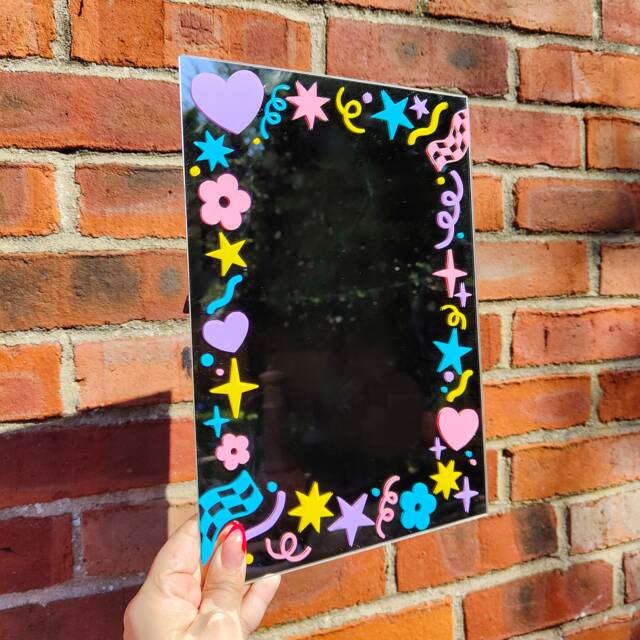 Doodle Woodle A4 Selfie Mirror Home Decor - image 1