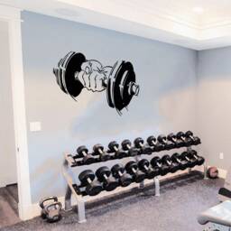Fitness Wall Decal Gym Workout Motivational Quote Decor T772 - thumbnail 1