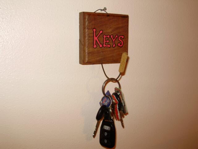 Pair Of Decorative Wood Hat/Key Wall Hanging Hooks - image 1