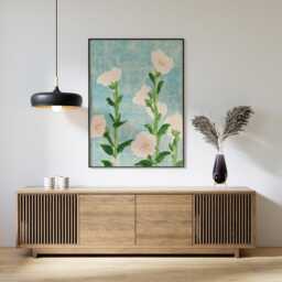 Pink Wildflower Poster, Botanical Wall Art, Floral Nature Print - thumbnail 2