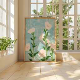 Pink Wildflower Poster, Botanical Wall Art, Floral Nature Print - thumbnail 4