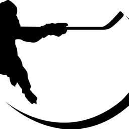 Sports Hockey Player Slapping A Puck - Wall Decal Custom Vinyl Art Stickers - thumbnail 2