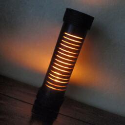 Handmade Bamboo Table Lamp Artisan Zen Desk Lighting - thumbnail 3