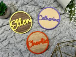Bedroom Door Sign - Wood Name For Kids Accessories Baby Plaque Wall Announcement Bookshelf Nursery Decor