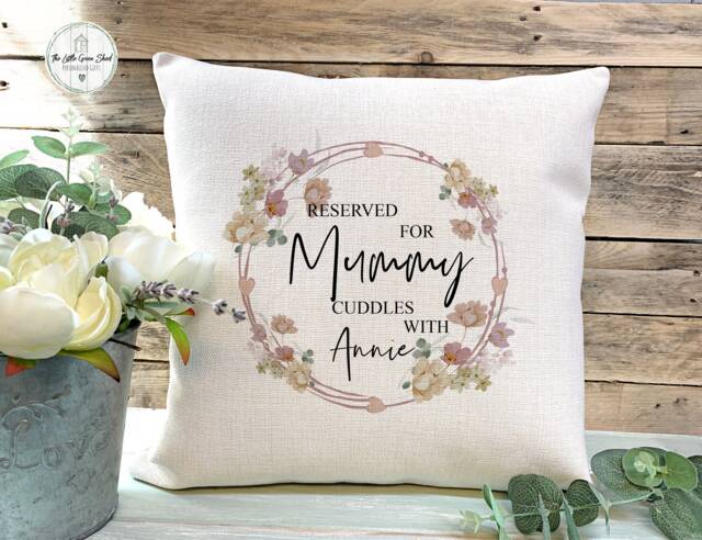 Personalised Mummy Cushion, Mothers Day Gift, Mum Birthday New Christmas Gift From Grandchildren - image 1