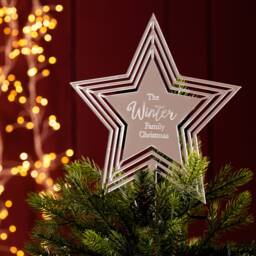 Personalised Star Christmas Tree Topper - thumbnail 4